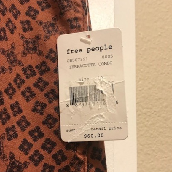 Free People Terracotta Combo Skirt - Picture 5 of 6